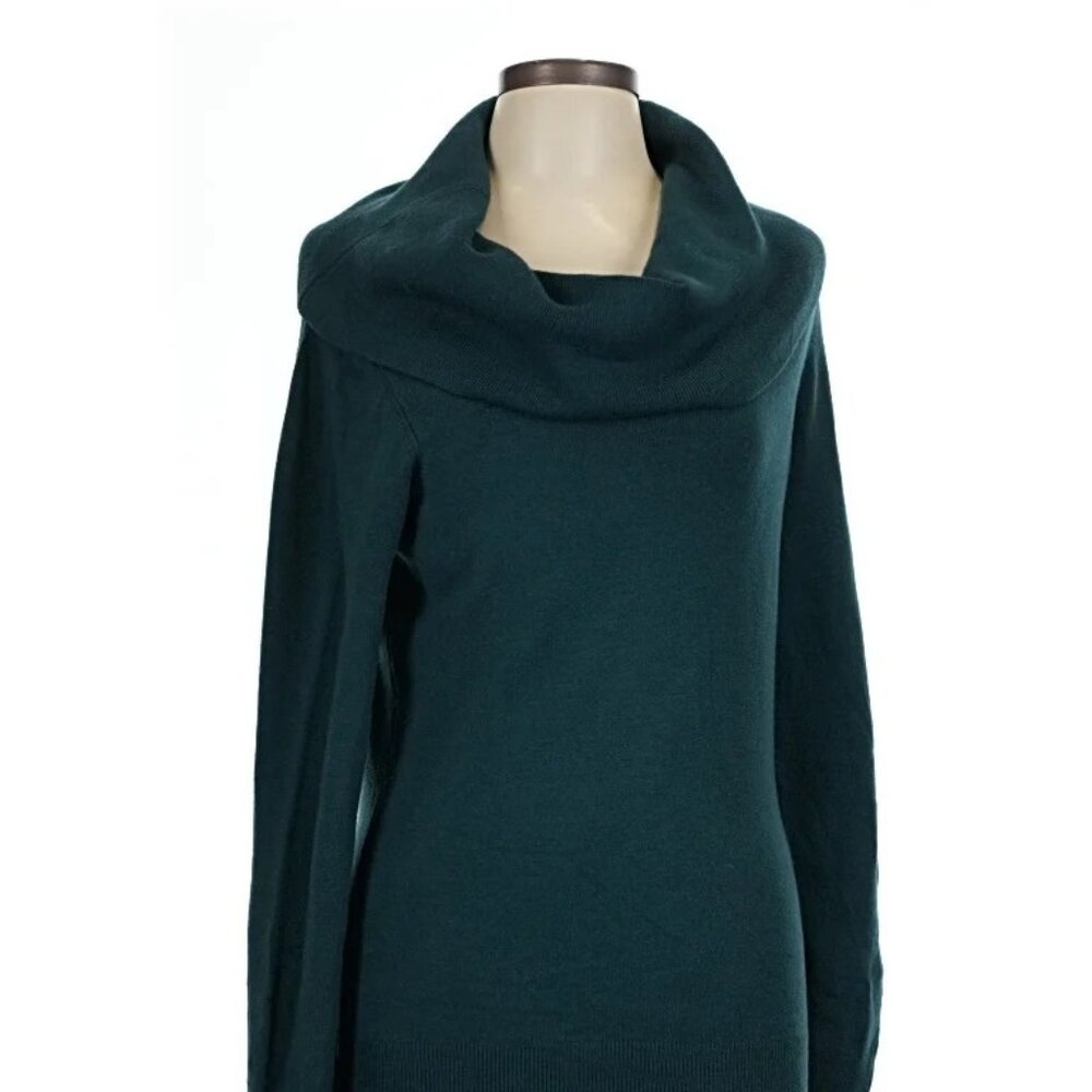 French Connection Womens Byron Green Cowl Neck Sweater Size M